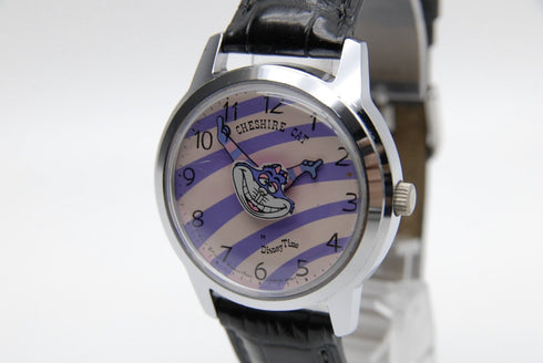 【 EXC+5 】 Seiko Disney Time 5000-8000 CHESIRE CAT Hand Winding Watch from JAPAN